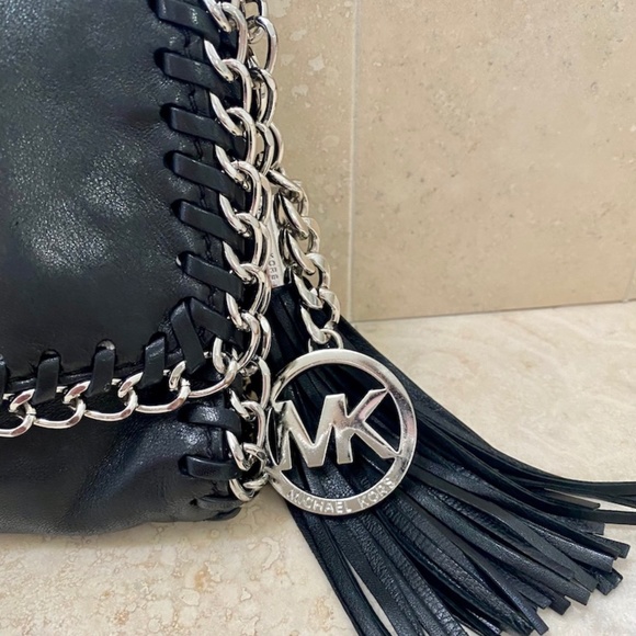 Black & Silver Leather Crossbody/Clutch - Picture 2 of 4